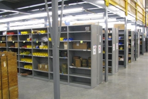 lyon 8000 series closed shelving first level shelving installed